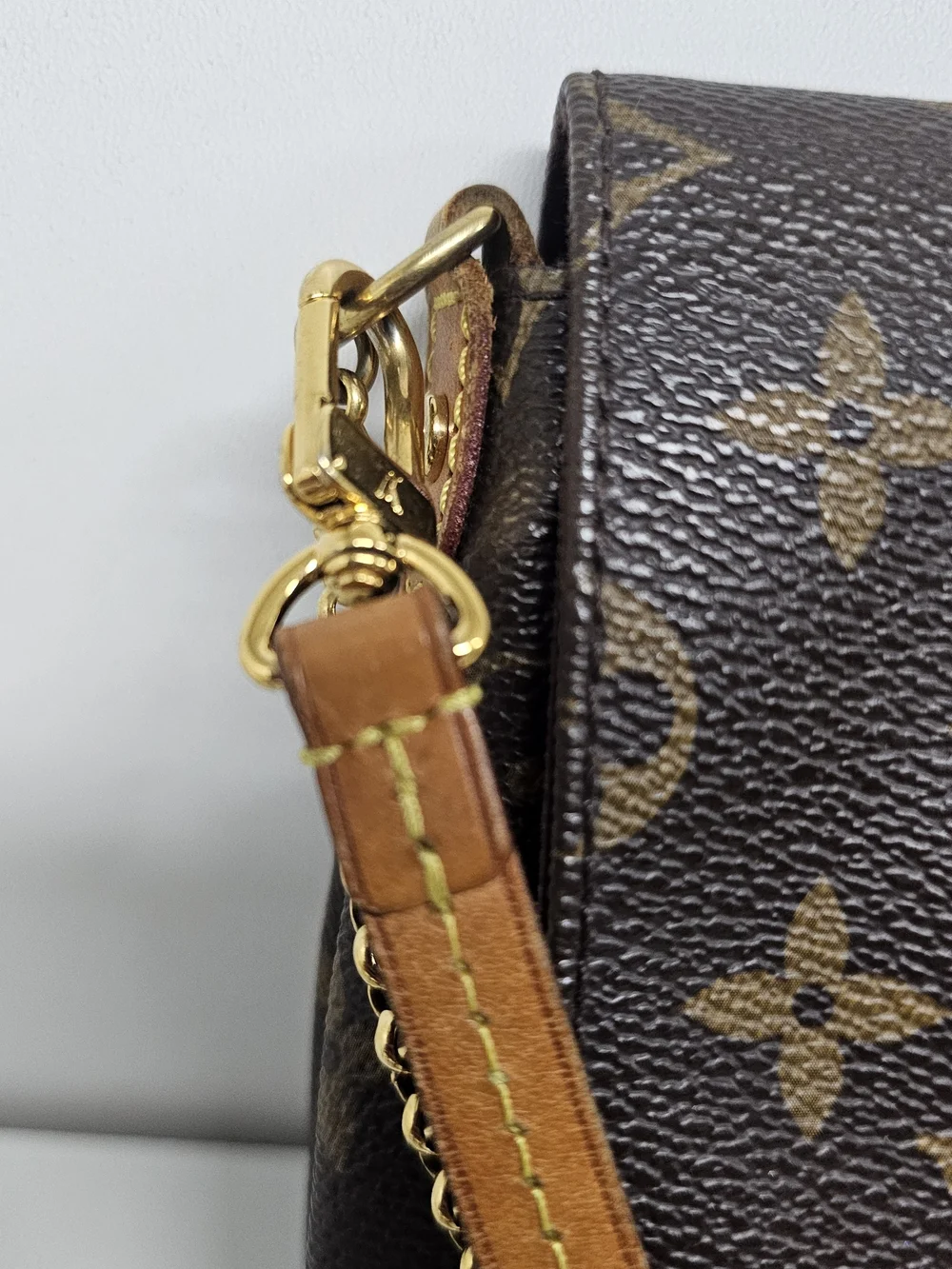 Louis Vuitton Favorite MM Monogram Canvas Crossbody Bag in Brown